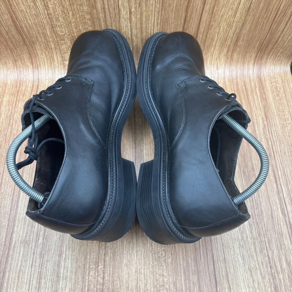Bed Stu 90's Leather Oxford‎ Shoes Mens Black Size 10 Chunky Derby Lace Up
